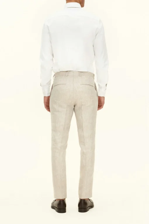 Slim Fit Linen Trousers