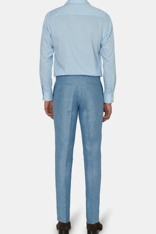 Slim Fit Linen Trousers