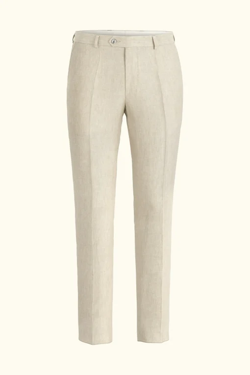 Slim Fit Linen Trousers