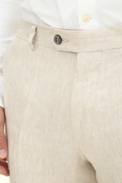 Slim Fit Linen Trousers