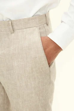 Slim Fit Linen Trousers