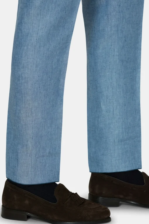 Slim Fit Linen Trousers