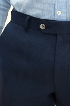 Slim Fit Linen Trousers