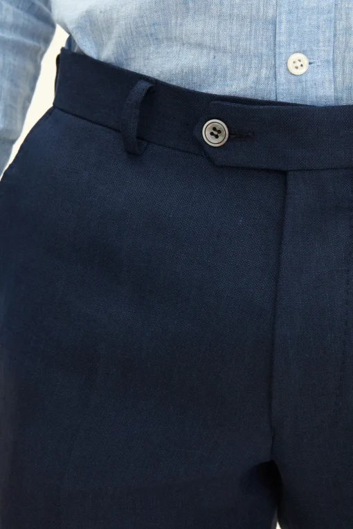 Slim Fit Linen Trousers