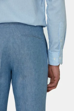 Slim Fit Linen Trousers