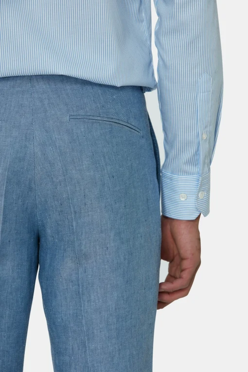 Slim Fit Linen Trousers