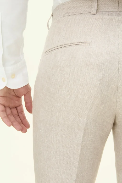 Slim Fit Linen Trousers