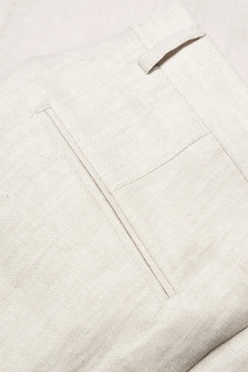 Slim Fit Linen Trousers