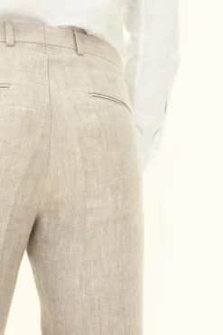 Slim Fit Linen Trousers