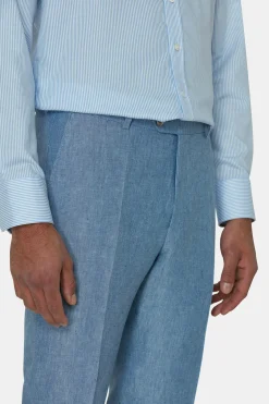 Slim Fit Linen Trousers