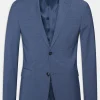 Slim Fit Microstructure Blazer