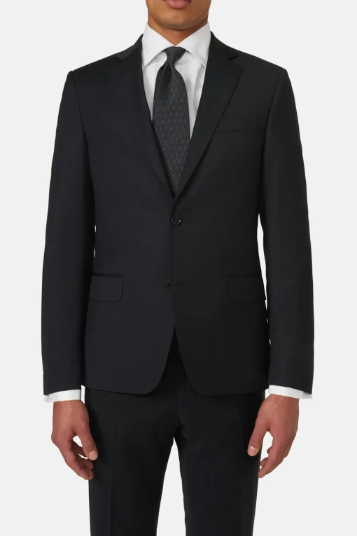 Slim Fit Microstructure Blazer
