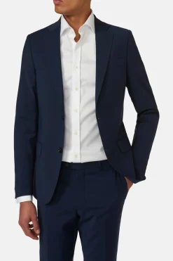 Slim Fit Microstructure Blazer