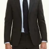 Slim Fit Microstructure Blazer