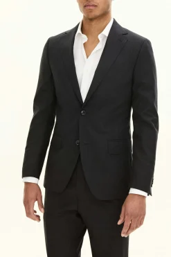 Slim Fit Microstructure Blazer