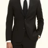 Slim Fit Microstructure Blazer