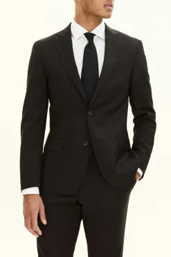 Slim Fit Microstructure Blazer