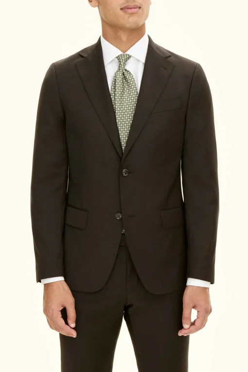Slim Fit Microstructure Blazer