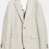 Slim Fit Microstructure Blazer