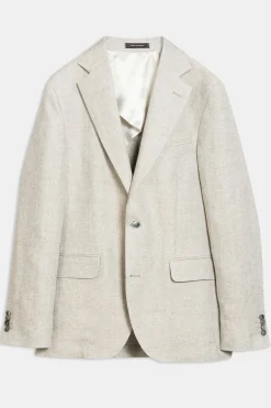 Slim Fit Microstructure Blazer