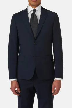 Slim Fit Microstructure Blazer