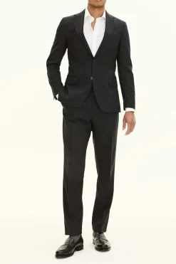 Slim Fit Microstructure Blazer