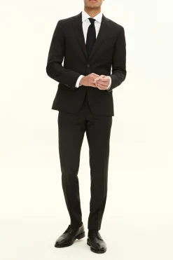 Slim Fit Microstructure Blazer
