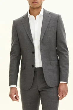 Slim Fit Microstructure Blazer