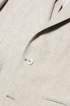 Slim Fit Microstructure Blazer