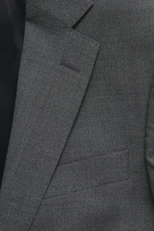 Slim Fit Microstructure Blazer