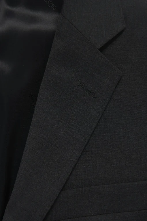 Slim Fit Microstructure Blazer