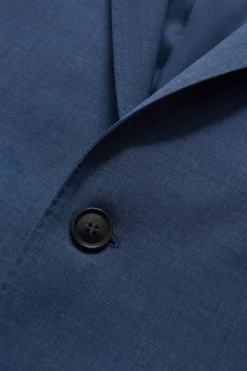 Slim Fit Microstructure Blazer