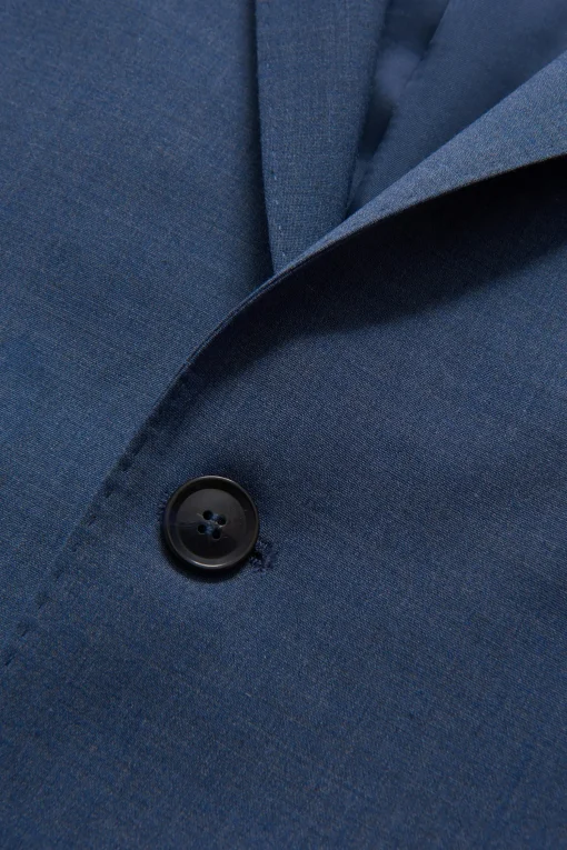 Slim Fit Microstructure Blazer