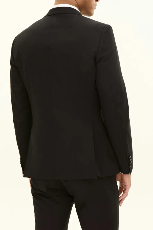 Slim Fit Microstructure Blazer