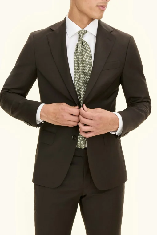 Slim Fit Microstructure Blazer