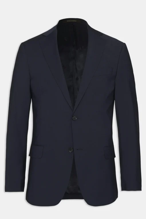 Slim Fit Microstructure Blazer