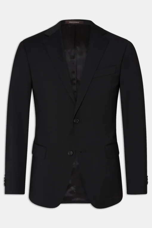 Slim Fit Microstructure Blazer