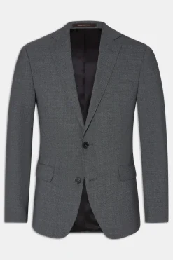 Slim Fit Microstructure Blazer