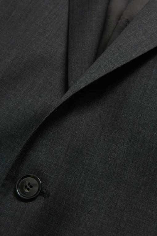 Slim Fit Microstructure Blazer