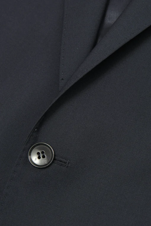 Slim Fit Microstructure Blazer