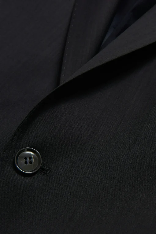Slim Fit Microstructure Blazer