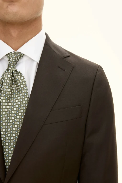 Slim Fit Microstructure Blazer