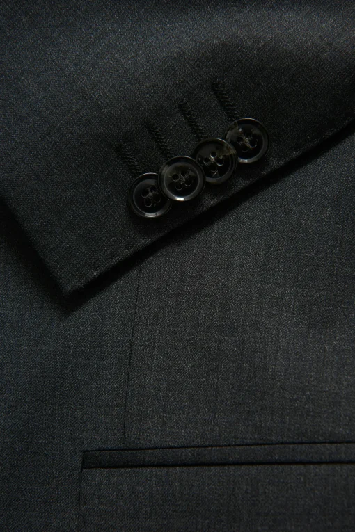 Slim Fit Microstructure Blazer