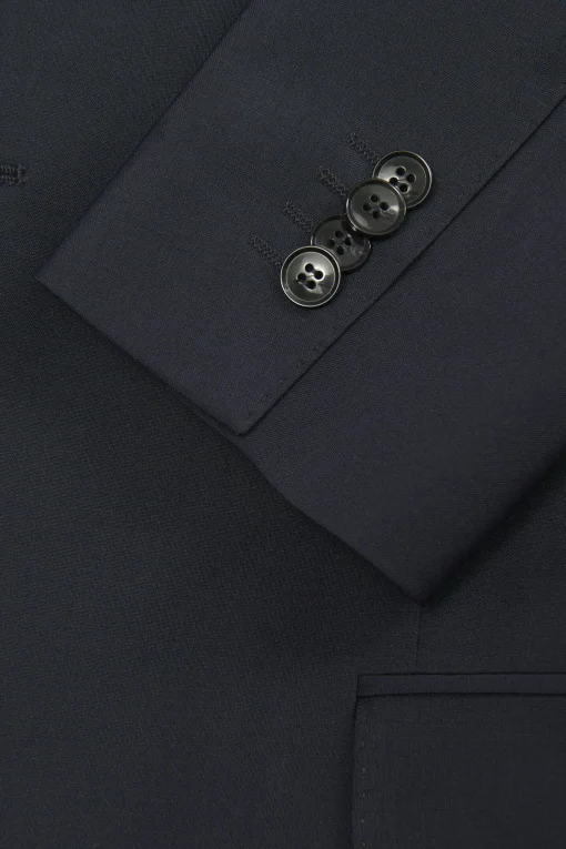 Slim Fit Microstructure Blazer
