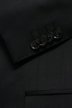 Slim Fit Microstructure Blazer