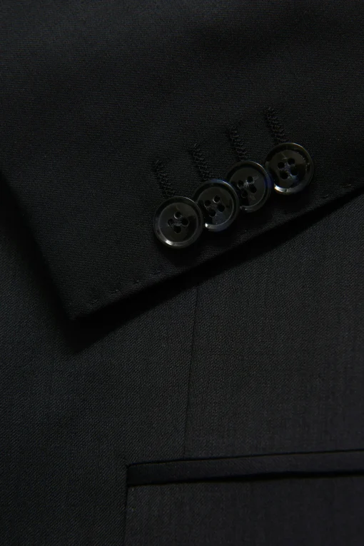 Slim Fit Microstructure Blazer