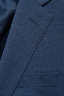 Slim Fit Microstructure Blazer