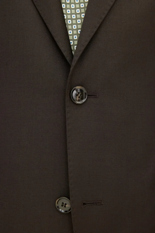 Slim Fit Microstructure Blazer