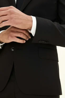 Slim Fit Microstructure Blazer
