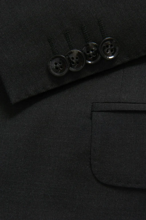 Slim Fit Microstructure Blazer